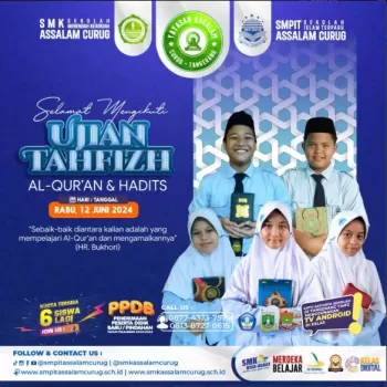 Ujian Tahfizh Al-Qur'an dan Hadits